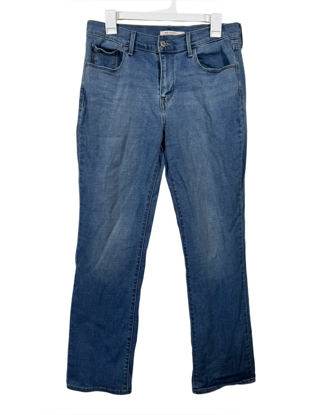 Levi's 505 Mid Rise Medium Wash Straight Leg Jeans